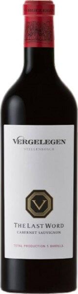 Vergelegen VR The Last Word Cabernet Sauvignon 